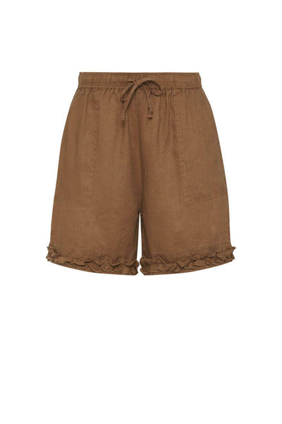 Ruffle Short - Bark