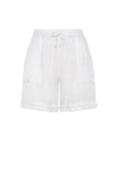 Ruffle Short - White