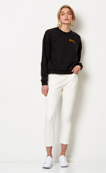 Cheetah Fever Jumper- Black