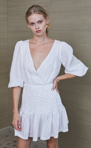 Avery Mini Dress- Ivory