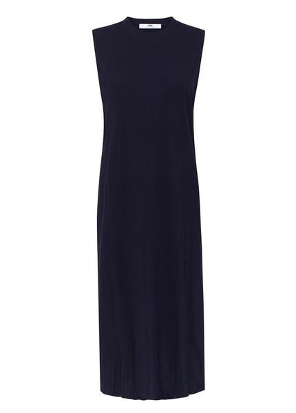 Wafer Muscle Tank Dress- Dark Navy