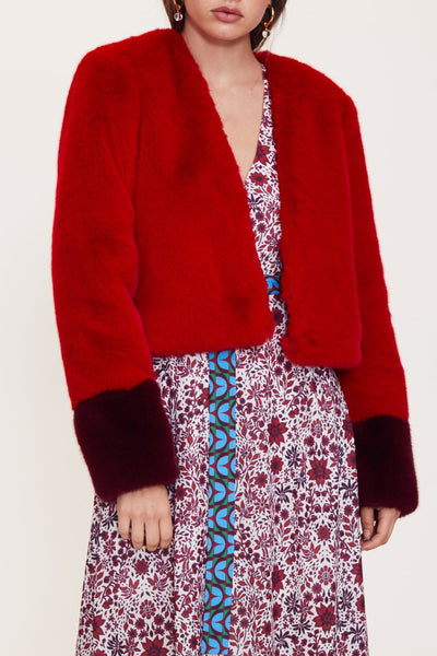 Inside Out Coat- Red