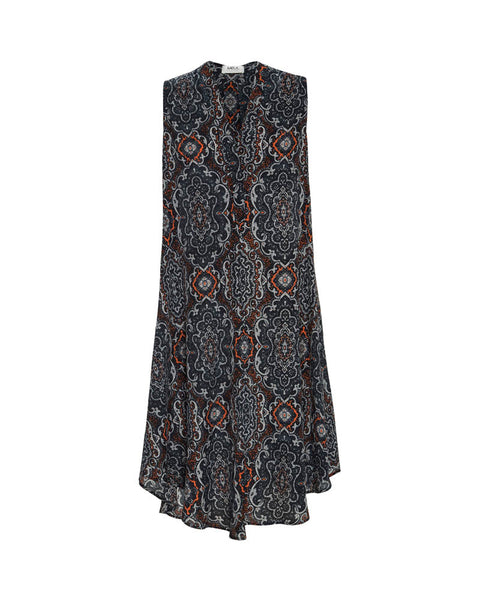 Streamline Dress- Tile Print