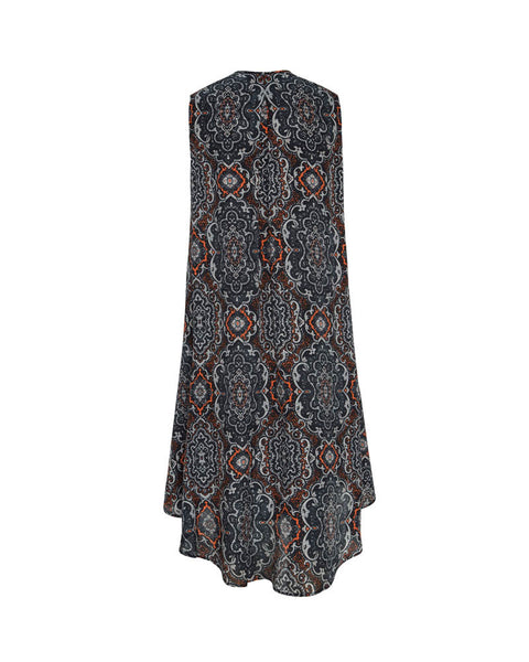 Streamline Dress- Tile Print