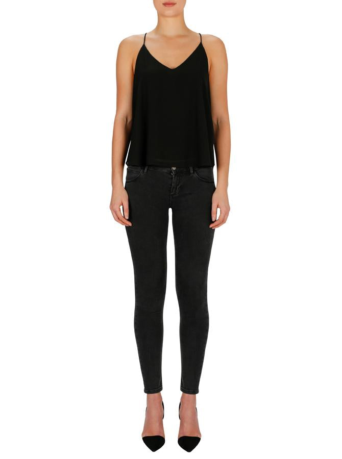 Stardust Fluid Cami- Black