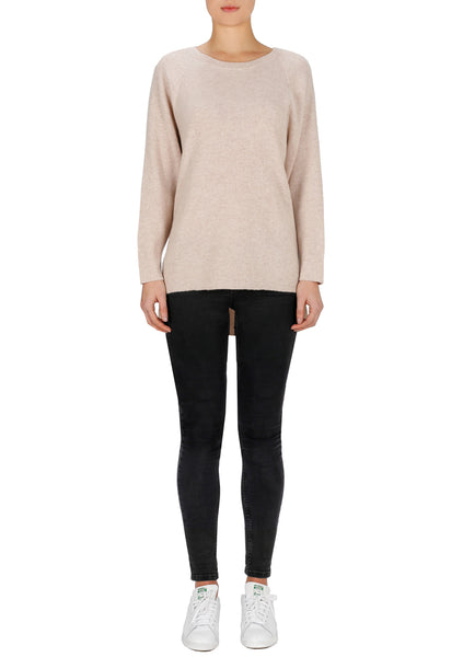 Superluxe Oversized Open Back Sweater- Soft Rose