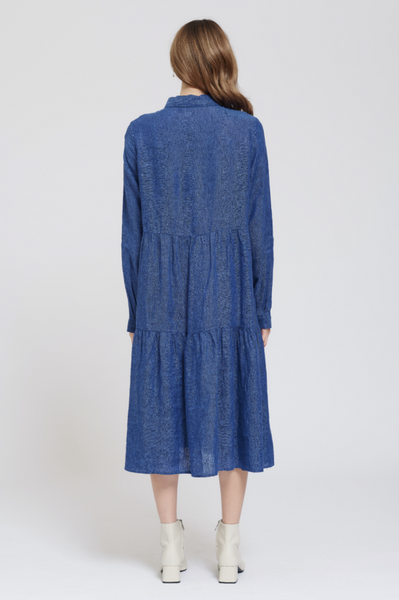 Long Sleeve Hazel Dress- Denim