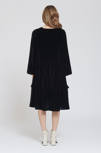 Velvet Toffee Dress- Black