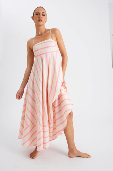 The Rue Dress- Bubblegum/Antique