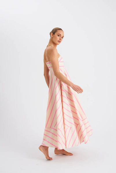 The Rue Dress- Bubblegum/Antique