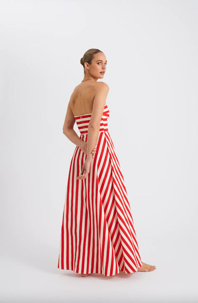 HAZEL DRESS RUBY/ANTIQUE