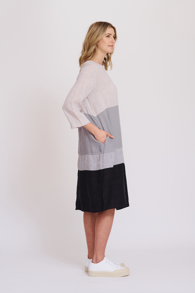 Rum + Rasin Dress- String/Black