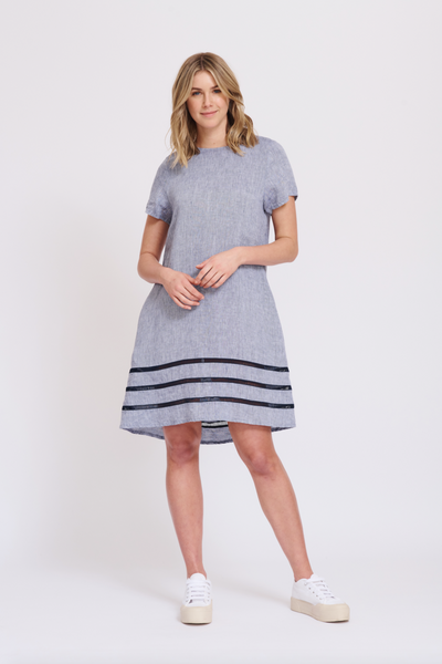 Monaco Swing Dress- Marine