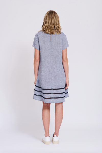 Monaco Swing Dress- Marine