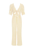 Matese Jumpsuit- Azure Stripe Print
