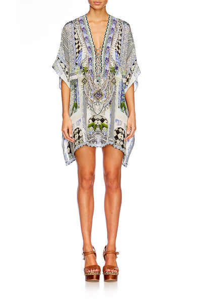 Short Lace Up Kaftan- The Sweet Escape