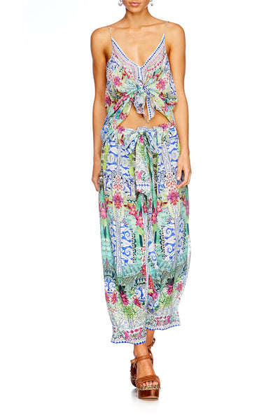 Low Back Top- Bahia Bliss