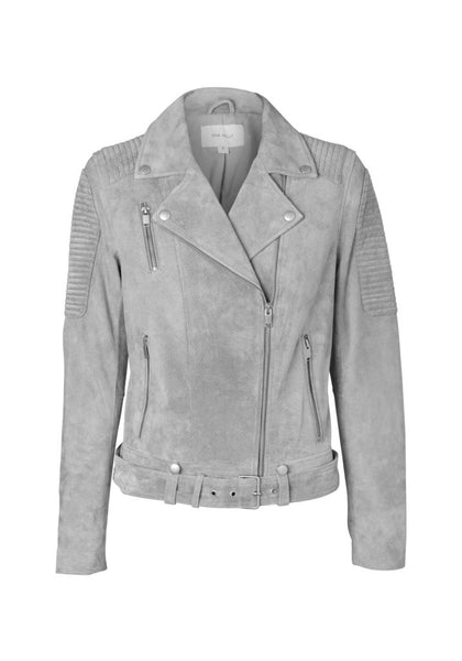 Classic Biker- Grey Suede