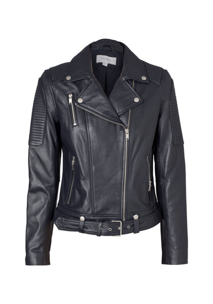 Classic Biker Jacket- Ink