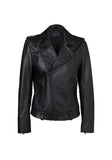 Minimalist Biker Jacket- Black