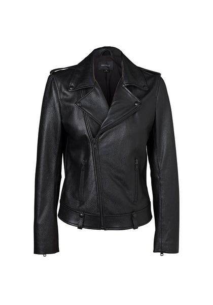 Minimalist Biker Jacket- Black