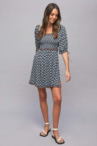 Belize Liza Shirred Mini Dress