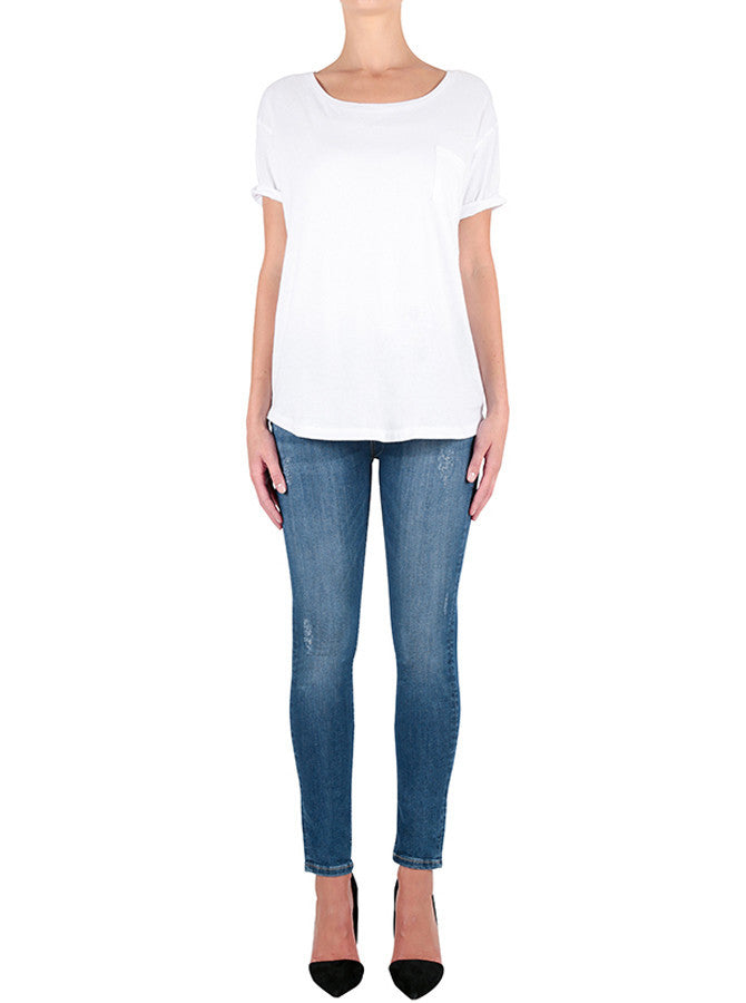 The Magic Distressed Jean- Light Blue