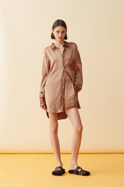 Tabby Shirt In Brown