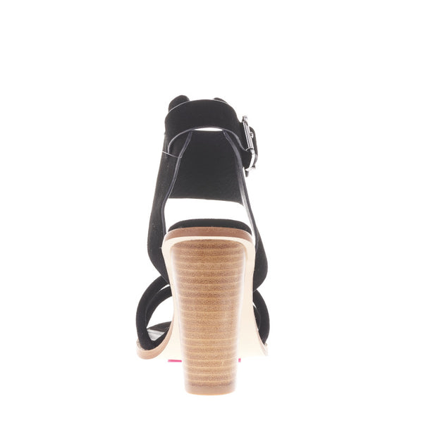 Tiki Heel- Black Suede