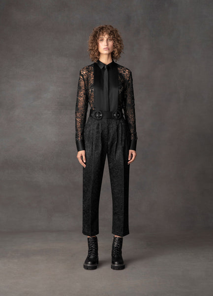 Transcendence Rose Lace Tailored Pants
