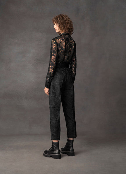Transcendence Rose Lace Tailored Pants