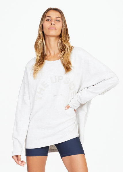 Hazel LS Top- Grey Marle