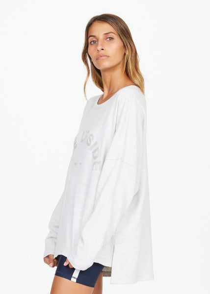 Hazel LS Top- Grey Marle