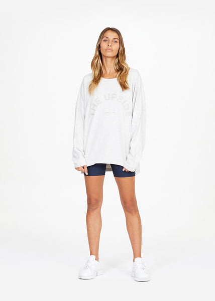 Hazel LS Top- Grey Marle