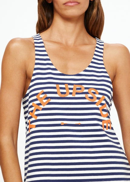 Issy Tank- Navy/White