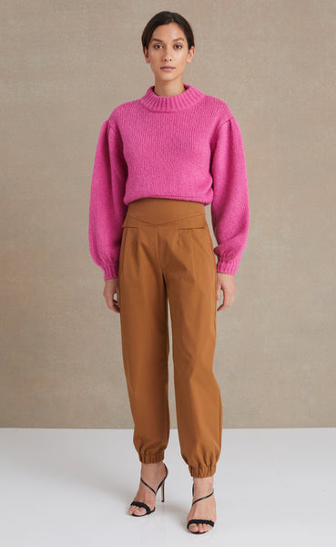 Celeste Tuck Knit Jumper- Magenta