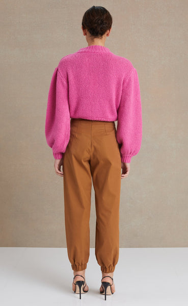 Celeste Tuck Knit Jumper- Magenta