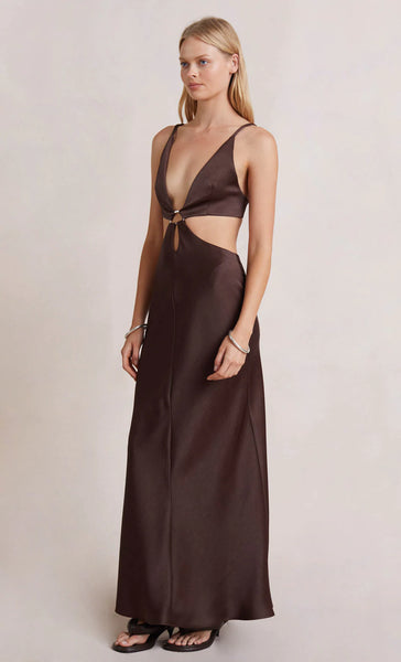 Felix V Maxi Dress- Chocolate