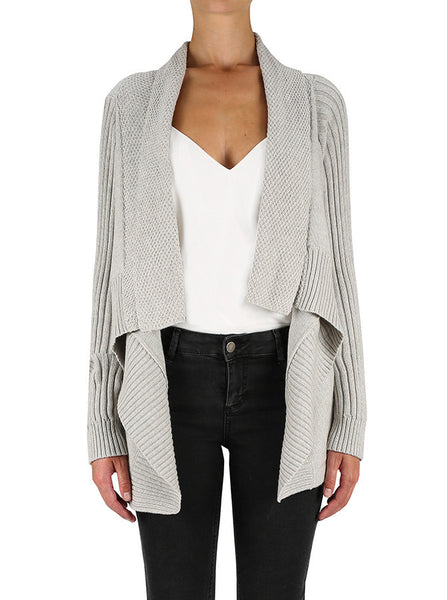 Wanderlust Cardi- Grey Marle