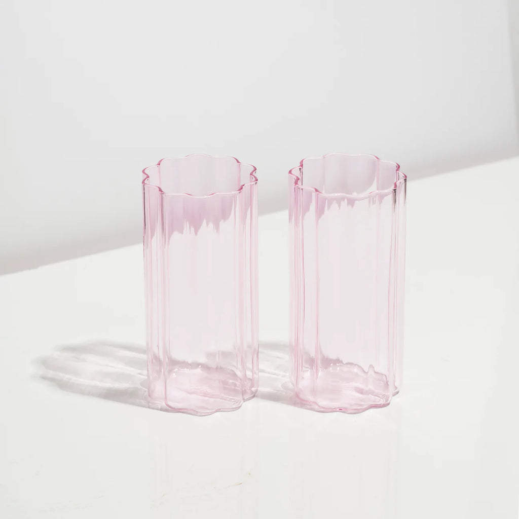 Two Wave Highballs- Pink