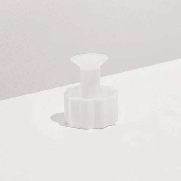 WAVE CANDLE HOLDER - WHITE