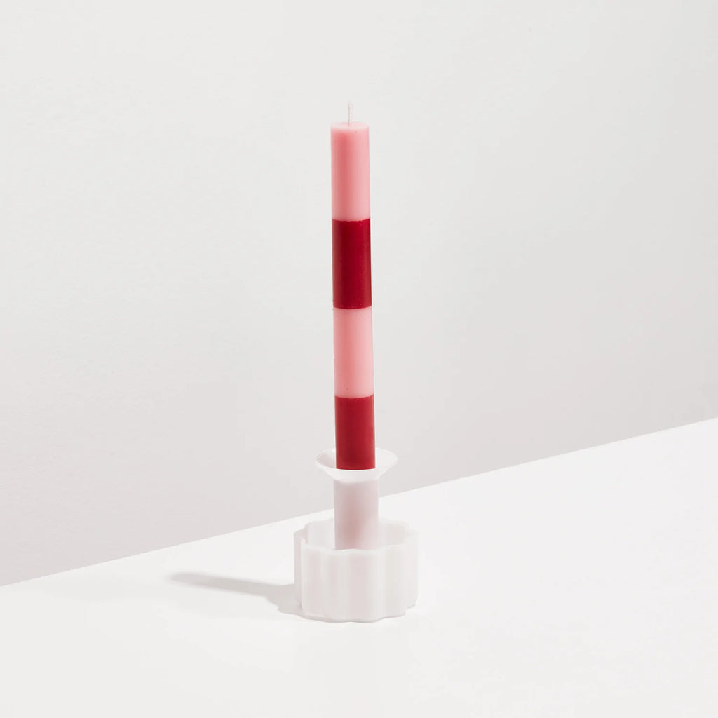 WAVE CANDLE HOLDER - WHITE