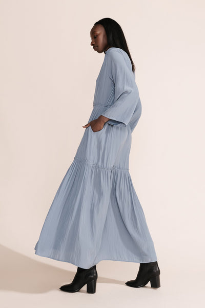 Lang Dress- Dusty Blue
