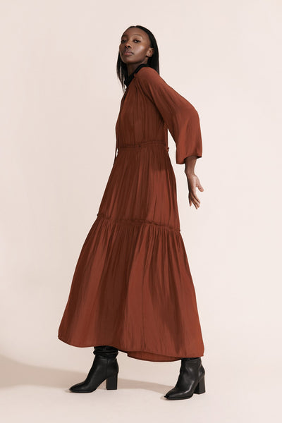 Lang Dress- Rust