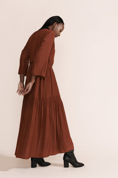 Lang Dress- Rust