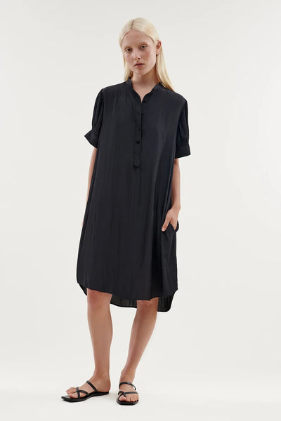 Tillhora Shirt Dress- Coal