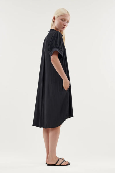 Tillhora Shirt Dress- Coal