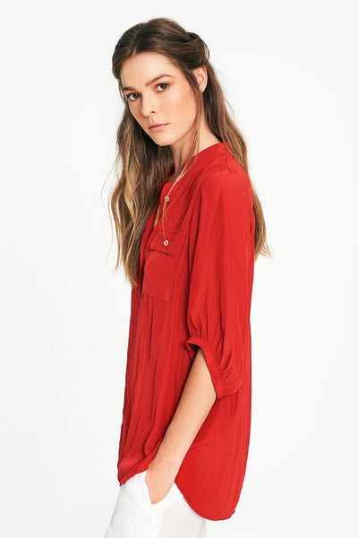 Eden Shirt- Vermillion