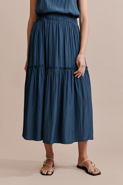 Runo Skirt- Ink Blue
