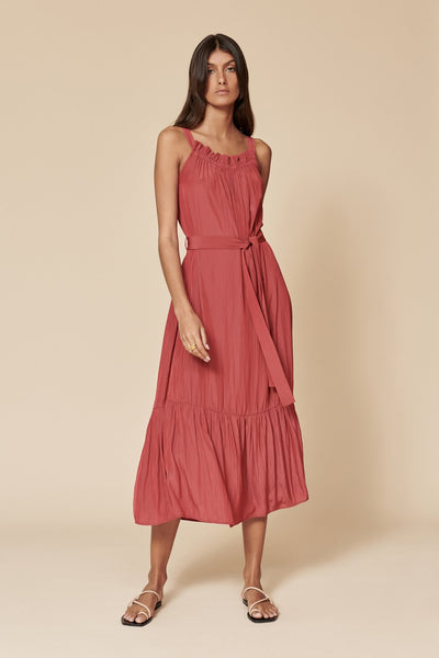 Hela Dress in Crimson